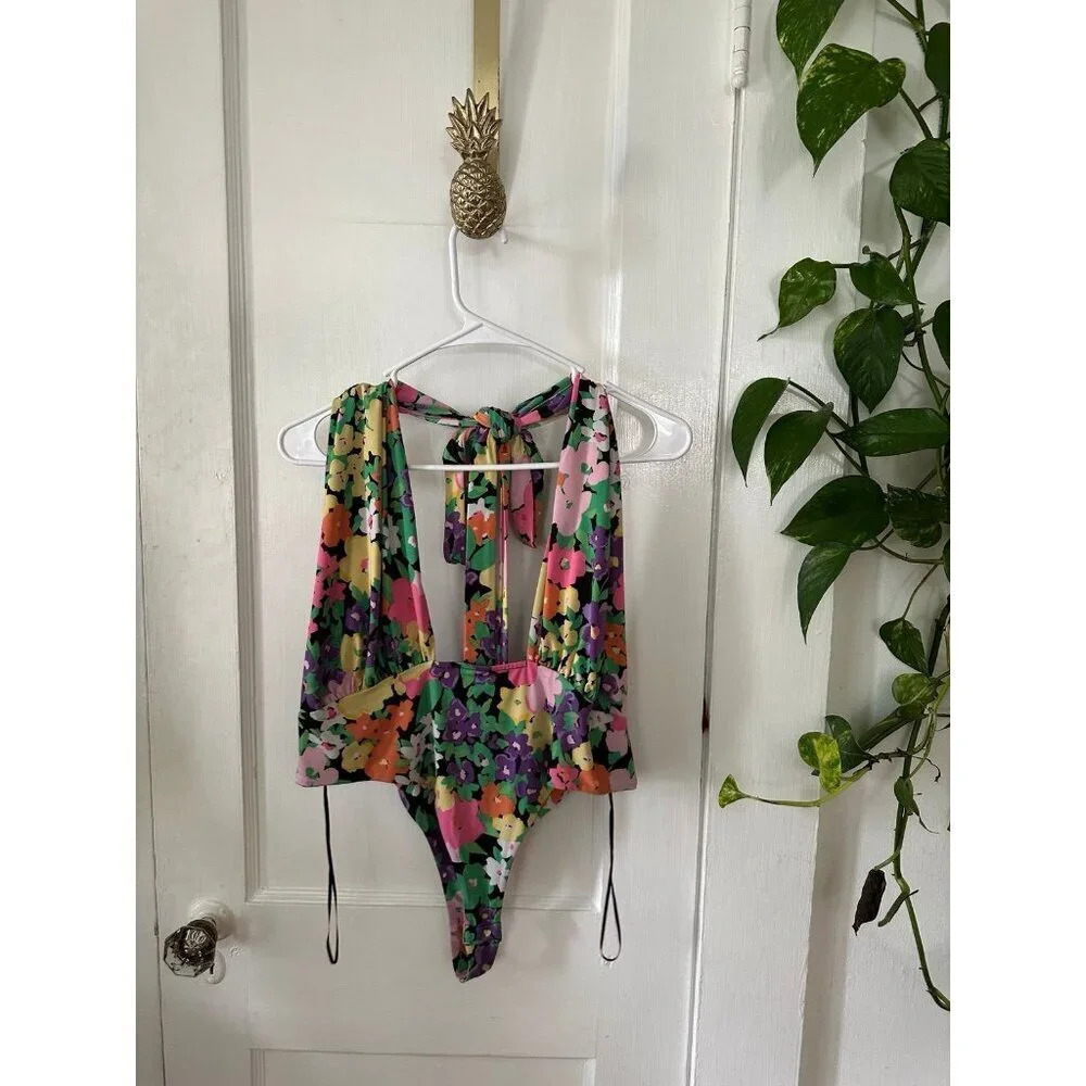 AFRM Women’s size large Floral bodysuit